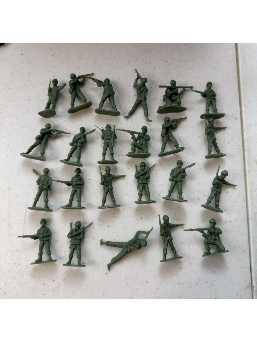 Vintage Greenbrier Army Men Lot Of 23 Green 2” VGC